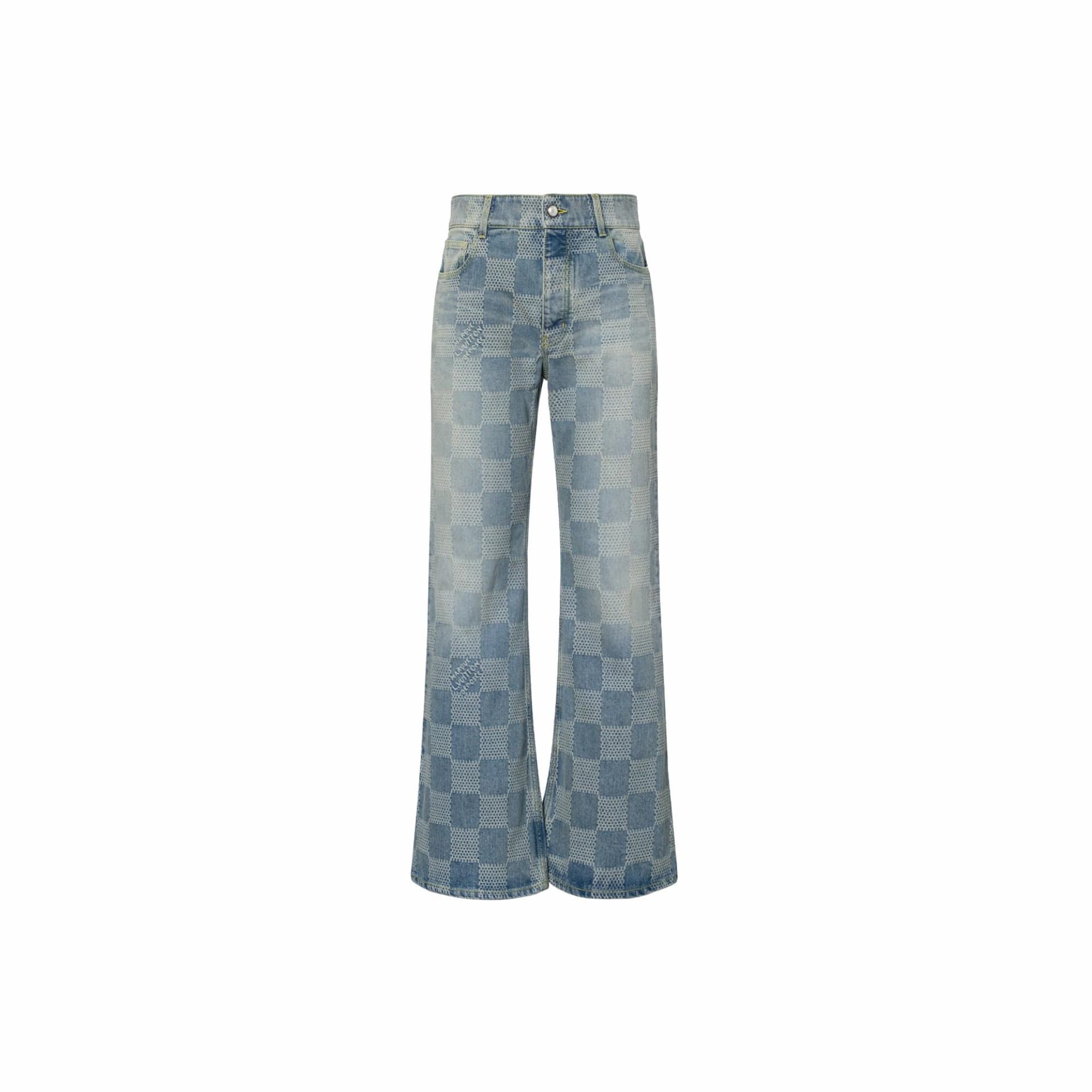 Штаны Louis Vuitton SS24 Flare Jeans Blue - изображение 1