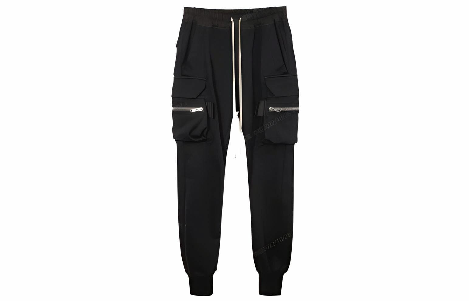 Штаны Rick Owens RO High Waist Cargo Pants Black - изображение 1