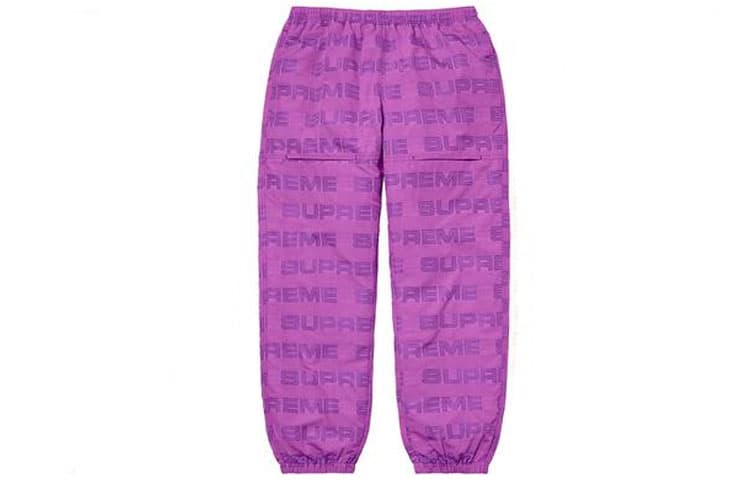 Штаны Supreme Week1 Logo Ripstop Track Pant Logo - изображение 1