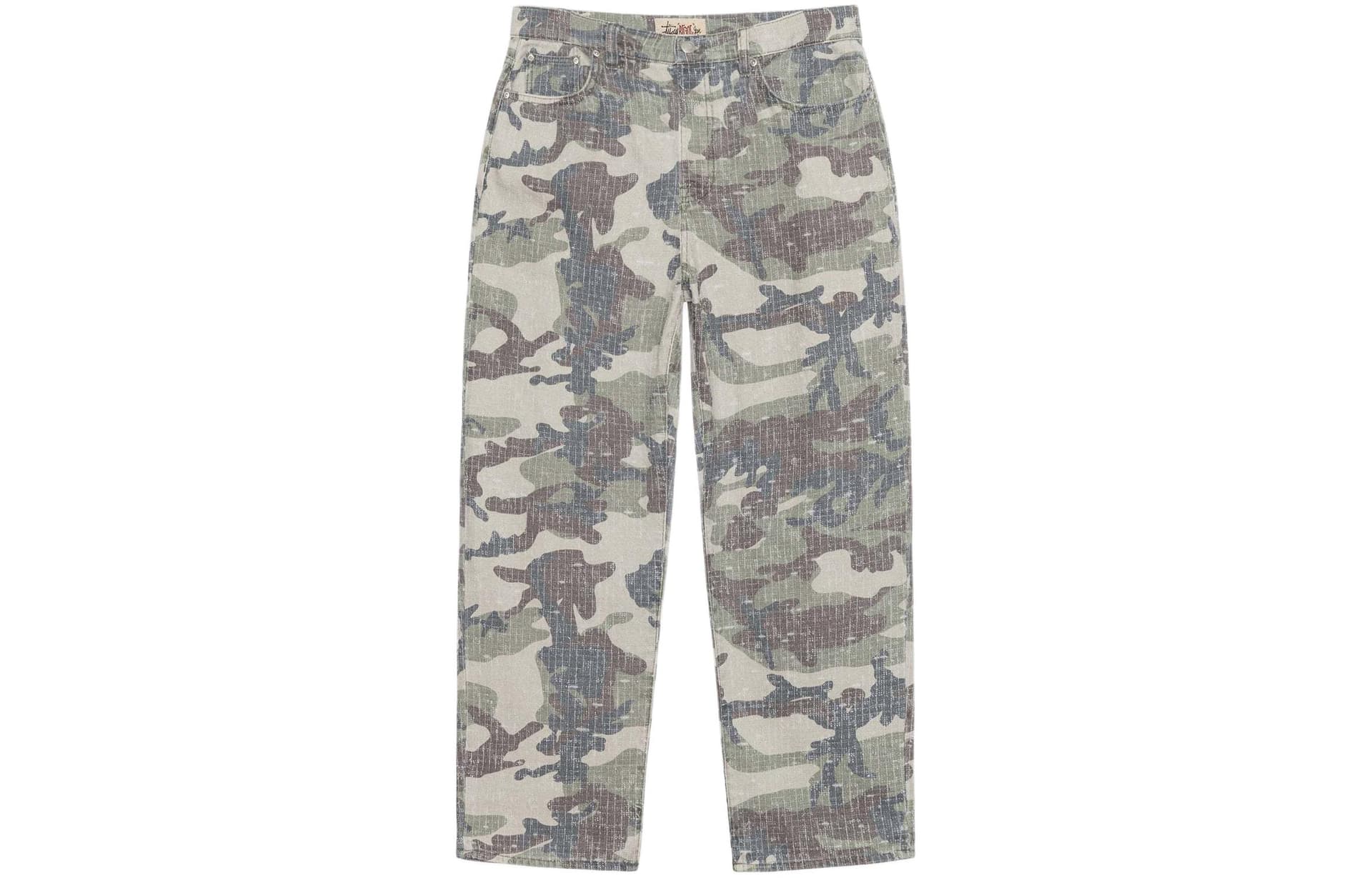 Штаны Stussy SS24 Drop2 Washed Straight Studded Embroidered Jeans - изображение 1