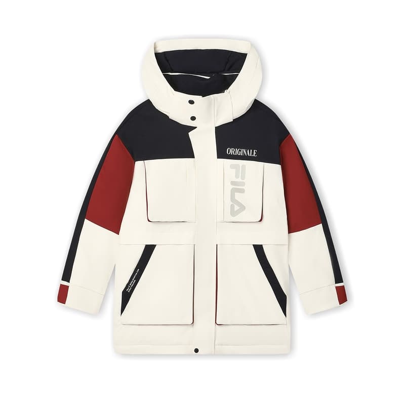 Зимняя куртка FILA ORIGINALE Мужской пуховик цвет груши белый - изображение 1