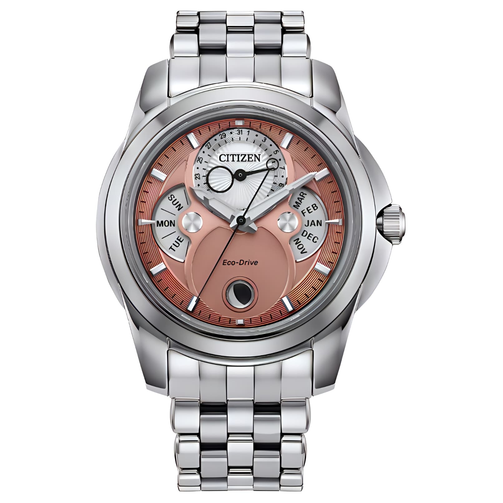Часы CITIZEN Eco Drive Освежающий вариант кварцевый механизм часы на нержавеющей стале 41,8 мм мужские часы - изображение 1