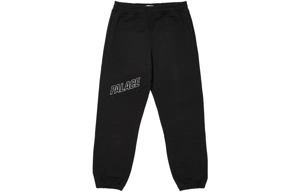 Штаны PALACE FW22 Slant Zlp Joggers Black Logo - изображение 1