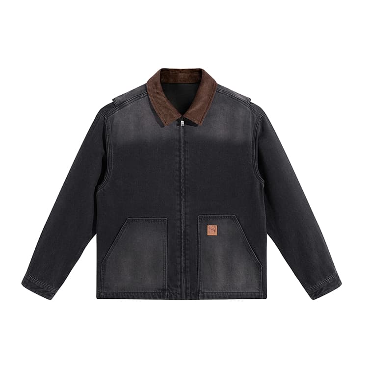 Куртка PEACEBIRD MEN Denim Темно-серый Партия 1 Мужские Куртки - изображение 1