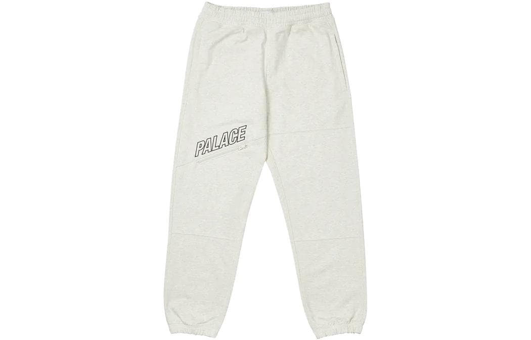 Штаны PALACE FW22 Slant Zip Joggers Light Grey Marl Logo - изображение 1