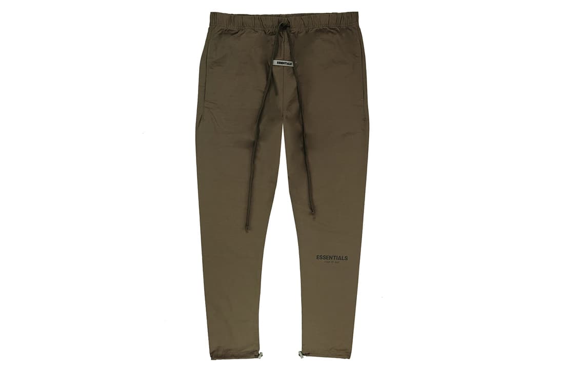Штаны Fear of God Essentials Rain Drum Reflective Nylon Sweatpants Brown - изображение 1