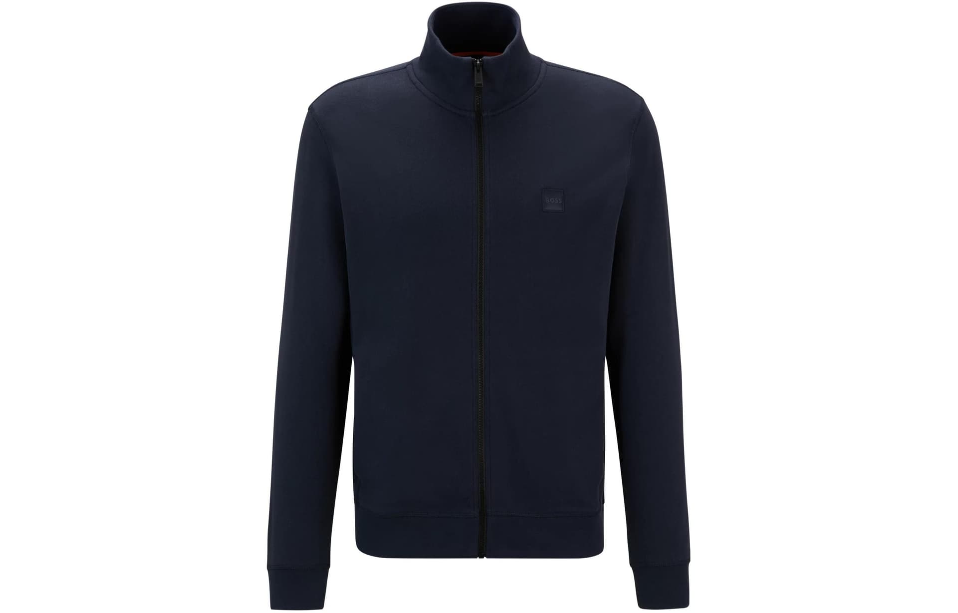 Куртка HUGO BOSS Cotton Terry Zip Up Jacket With Logo Patch - изображение 1