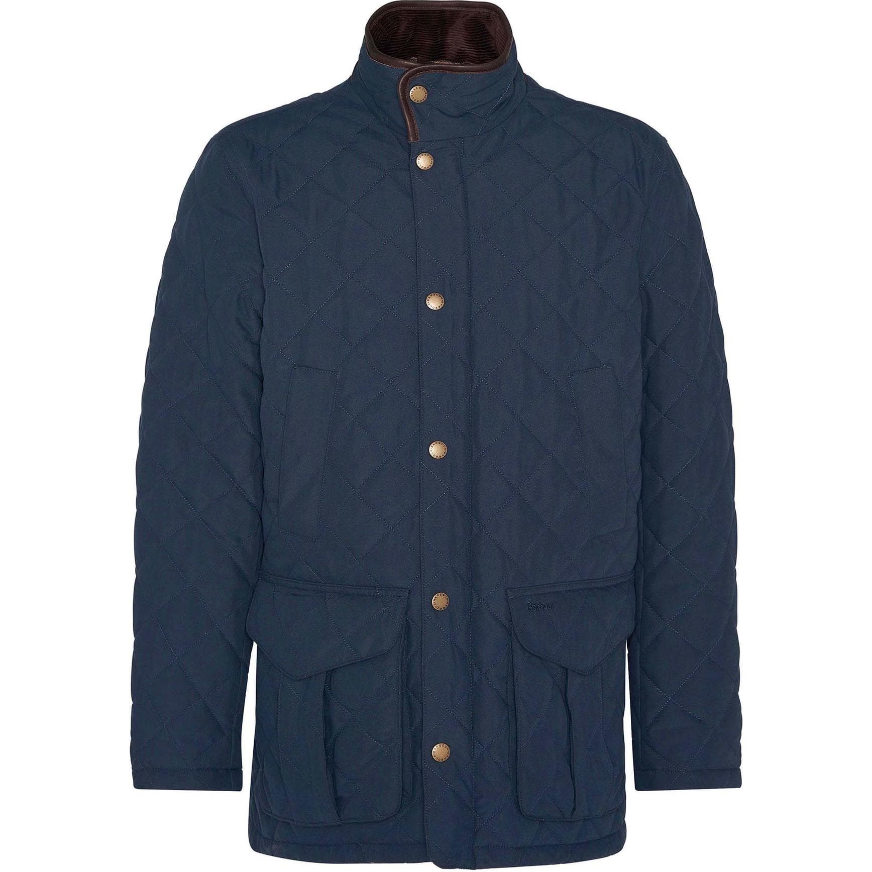 Зимняя куртка пуховик Barbour SS24 Пуховая куртка Мужская Морской синий - изображение 1