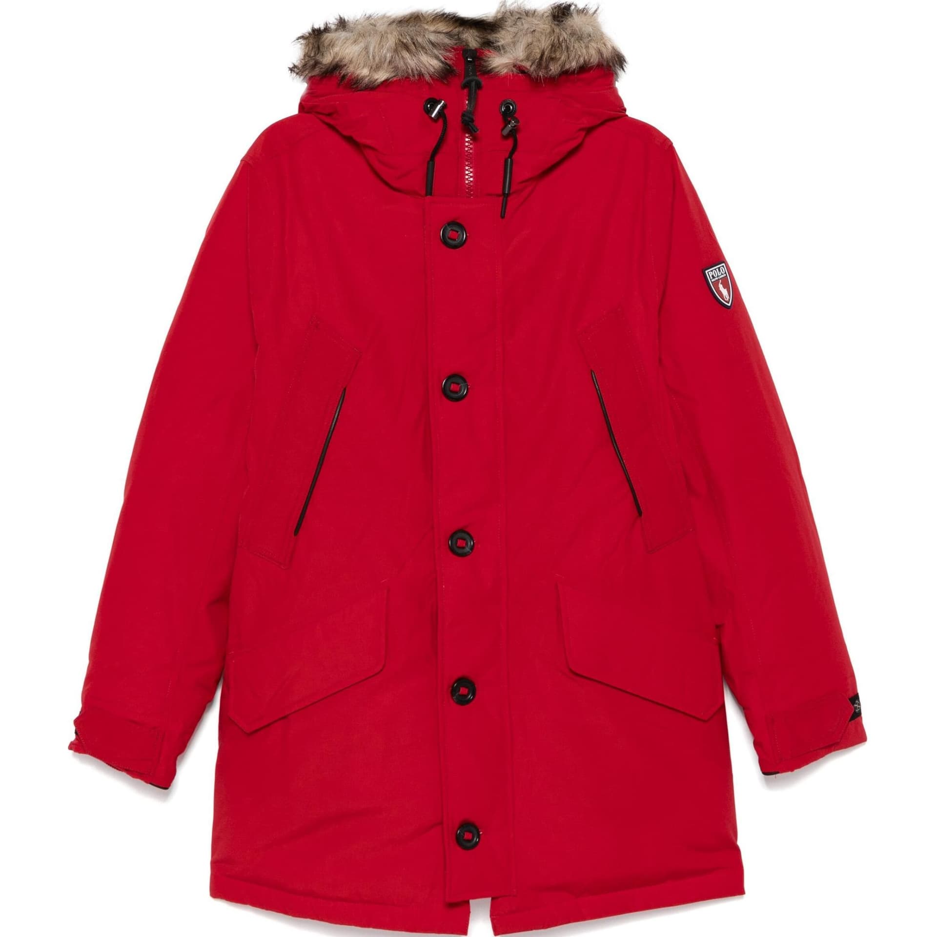 Зимняя куртка Polo Ralph Lauren FW24 Мужской пуховик красного цвета - изображение 1
