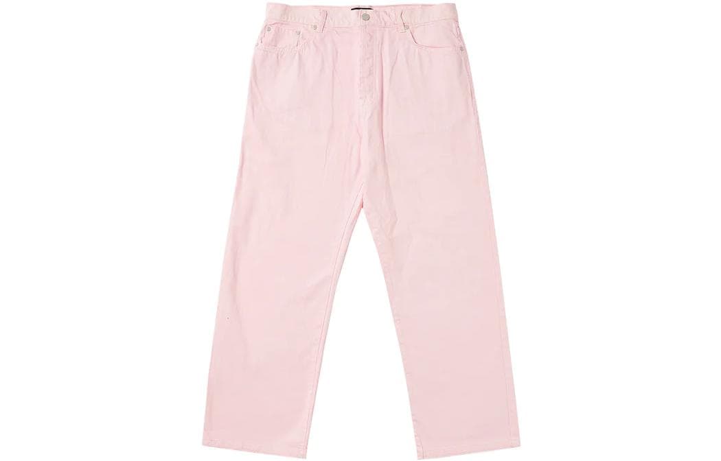 Штаны PALACE SS23 Baggier Jean Pastel Pink Logo - изображение 1