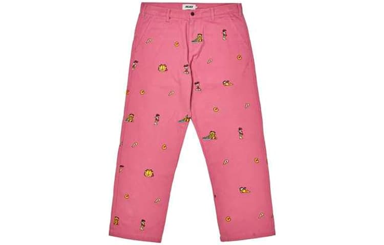 Штаны PALACE Garfield Work Pant Pink - изображение 1