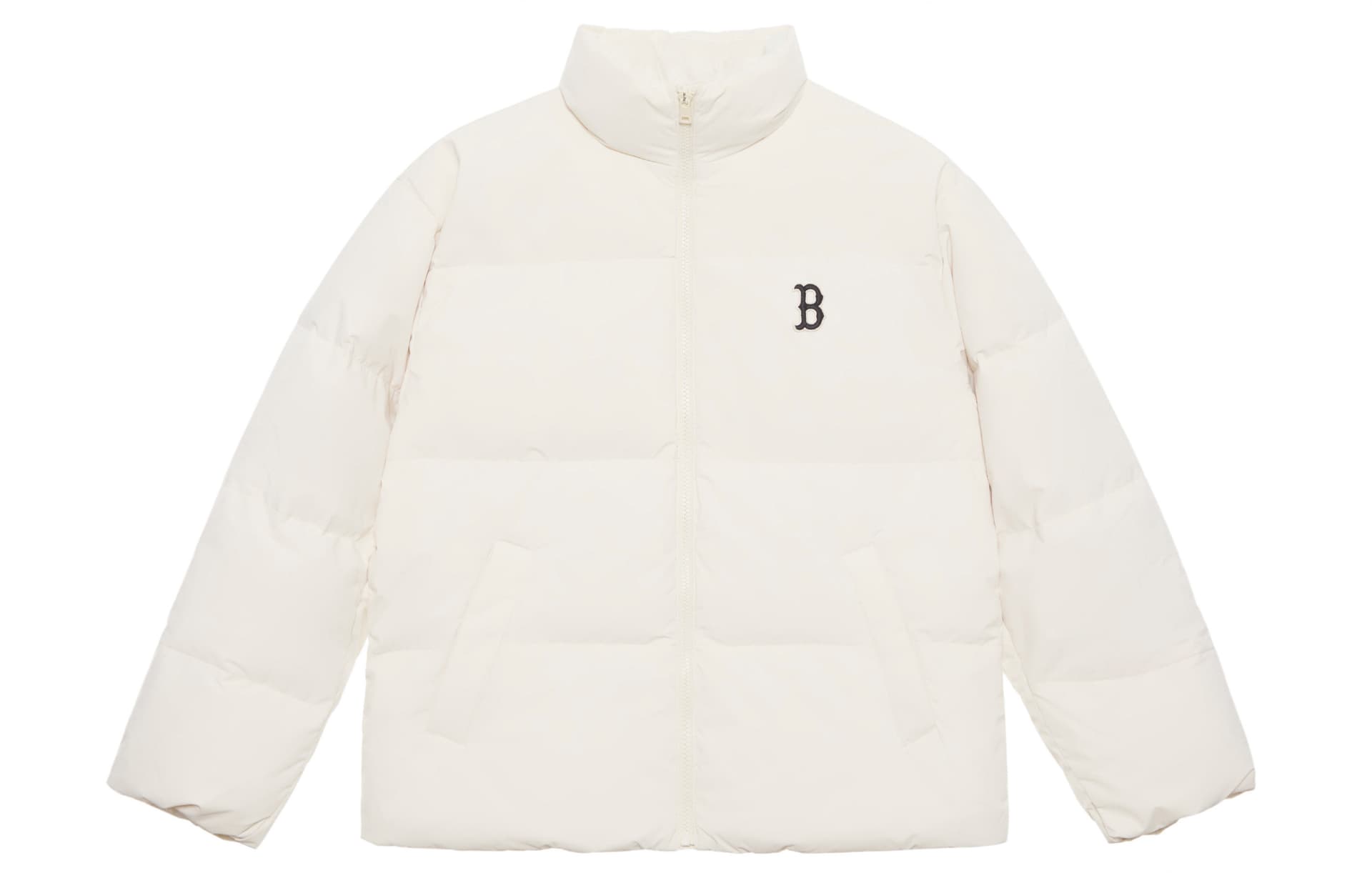 Зимняя куртка MLB Boston Red Sox Basic Collection FW24 Пуховик Унисекс Темный Кремовый - изображение 1