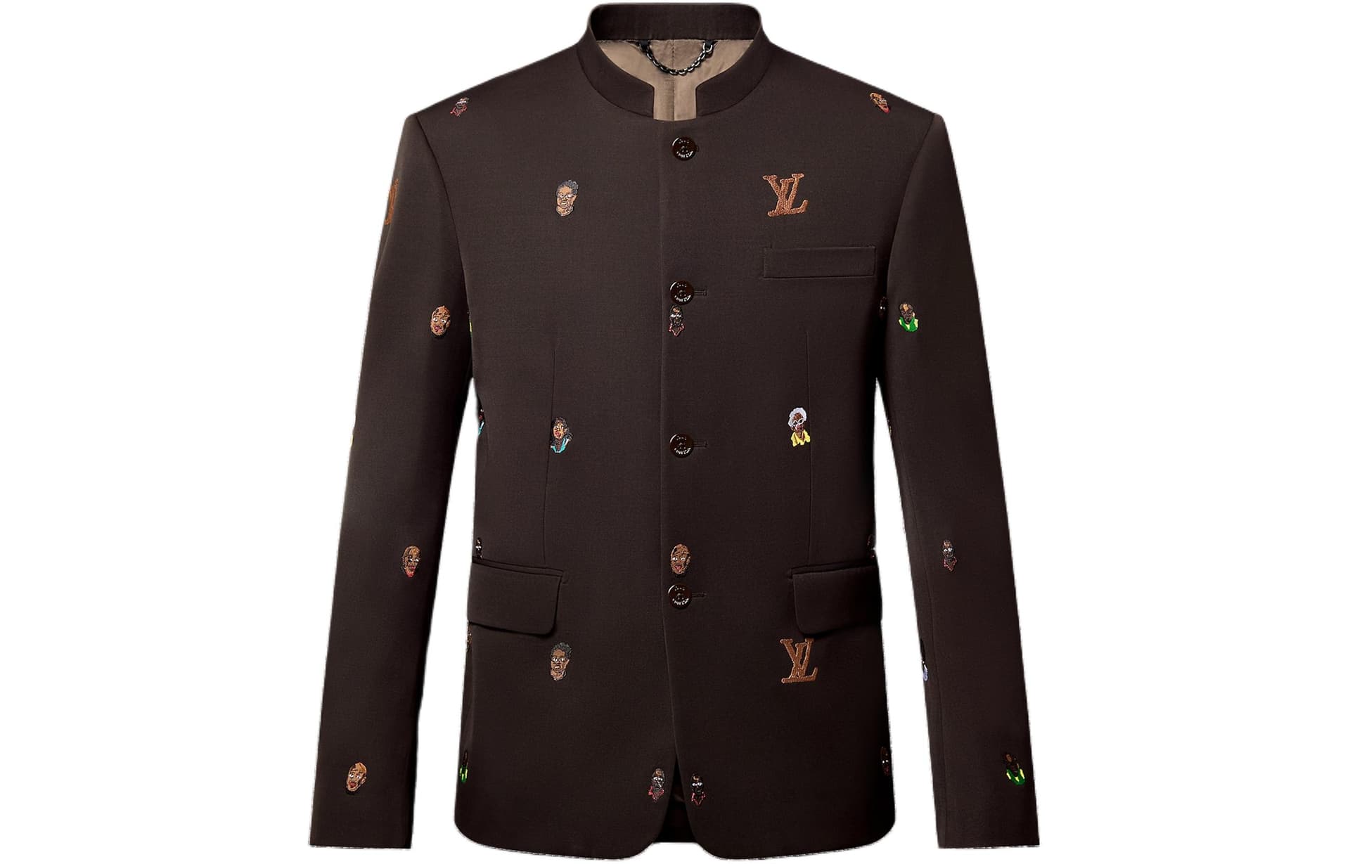 Куртка Louis Vuitton SS24 Embroidered Jacket Brown - изображение 1