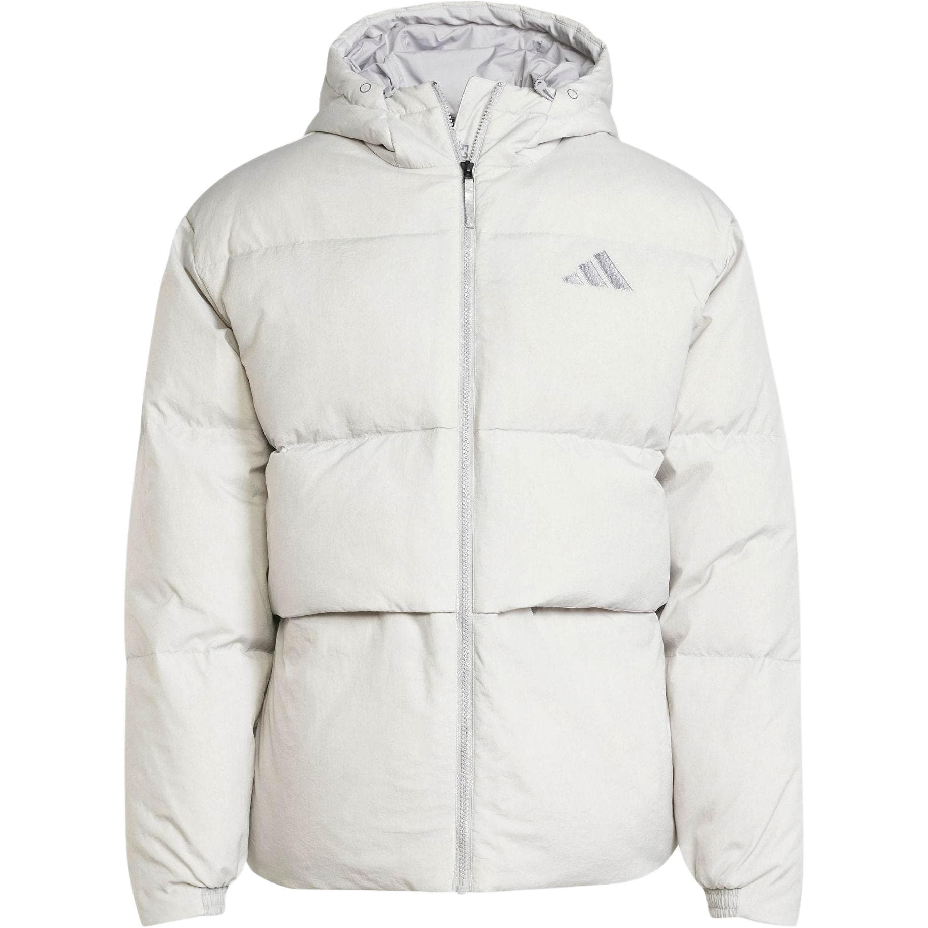 Зимняя куртка Adidas Основной Пуховик Мужской Светло-Серый - изображение 1