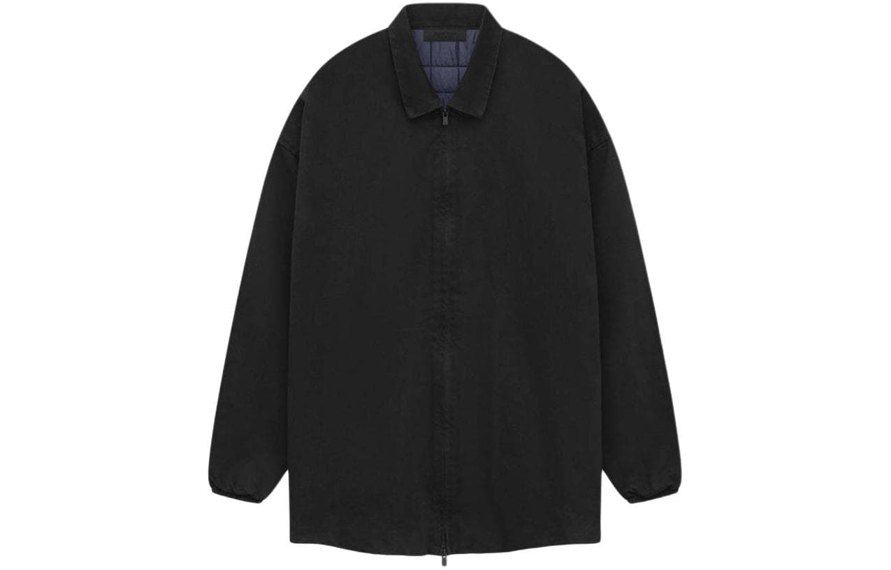 Куртка Fear of God Essentials SS24 drop2 Filled Shirt Jacket Overdye Black Denim - изображение 1