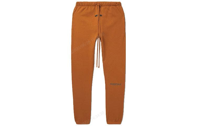 Штаны Fear of God Essentials SS22 Straight-Leg Logo-Print Cotton-Blend Jersey Sweatpants BrownVicunia - изображение 1