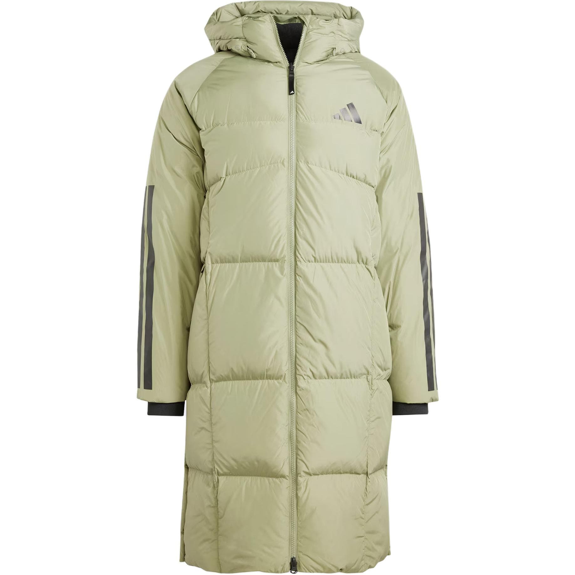 Зимняя куртка Adidas 3 Stripes Пуховик Мужской TENT Зеленый - изображение 1