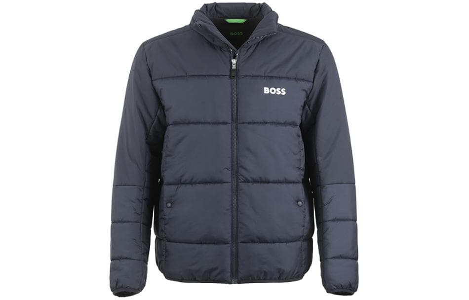 Зимняя куртка пуховик HUGO BOSS SS24 Хлопковый пуховик Мужской Темно-синий - изображение 1