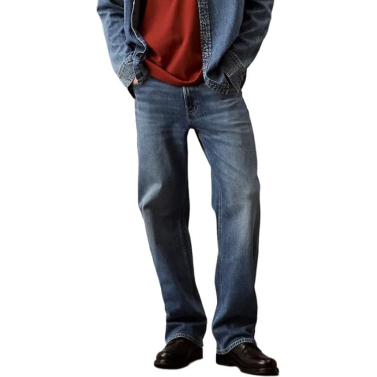 Штаны Calvin Klein Blue Men's Jeans Кальвин Кляйн Синий Мужской Джинсы - изображение 1