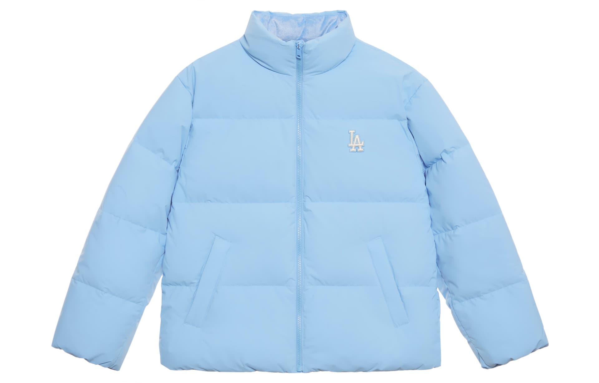Зимняя куртка MLB Los Angeles Dodgers Basic Collection FW24 Пуховик Унисекс Небесно-синий - изображение 1