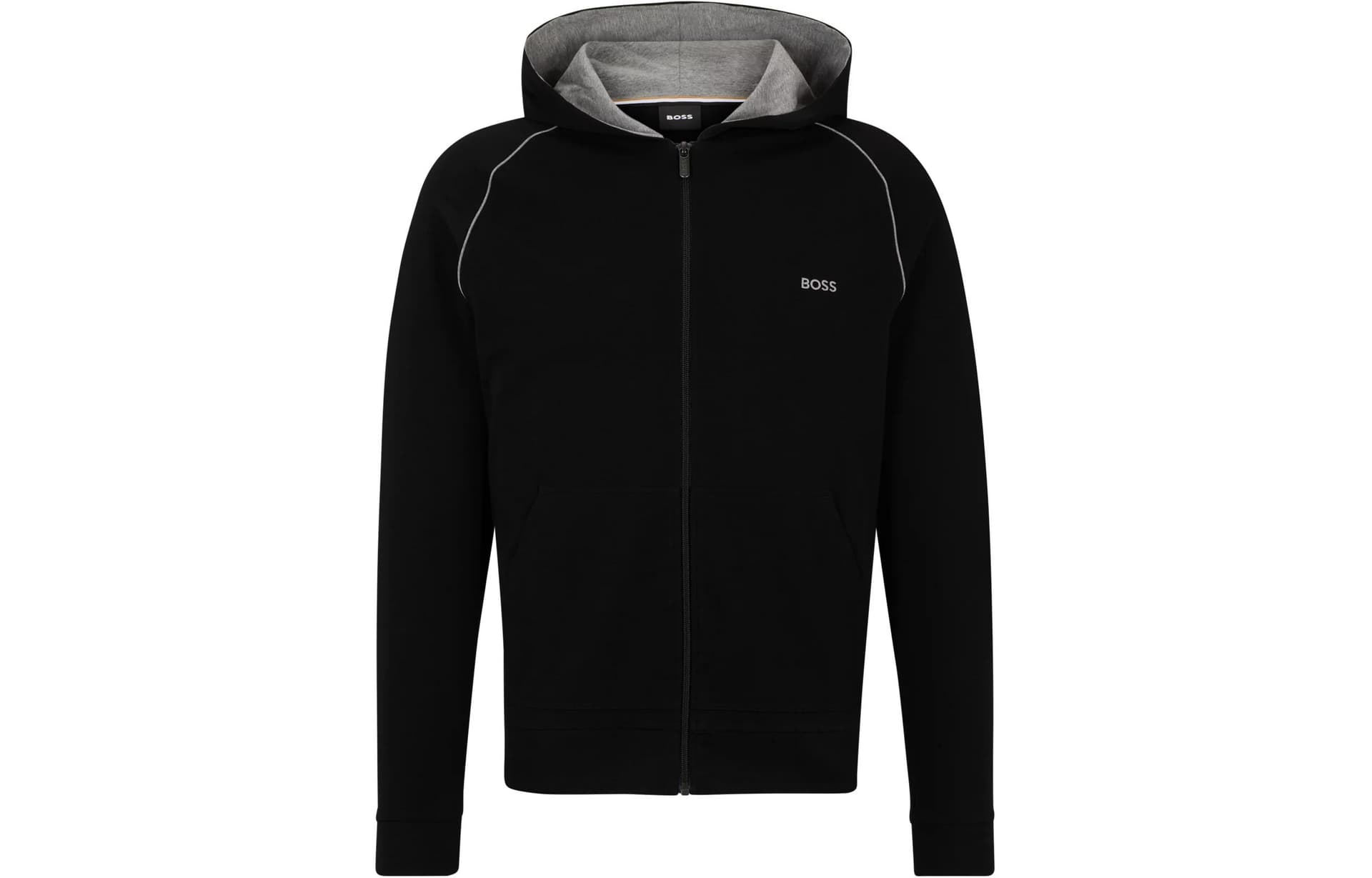 Куртка HUGO BOSS Stretch-Cotton Zip-Up Hoodie With Logo Detail - изображение 1