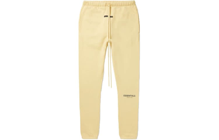 Штаны Fear of God Essentials SS22 Straight-Leg Logo-Print Cotton-Blend Jersey Sweatpants CreamGarden Glov - изображение 1