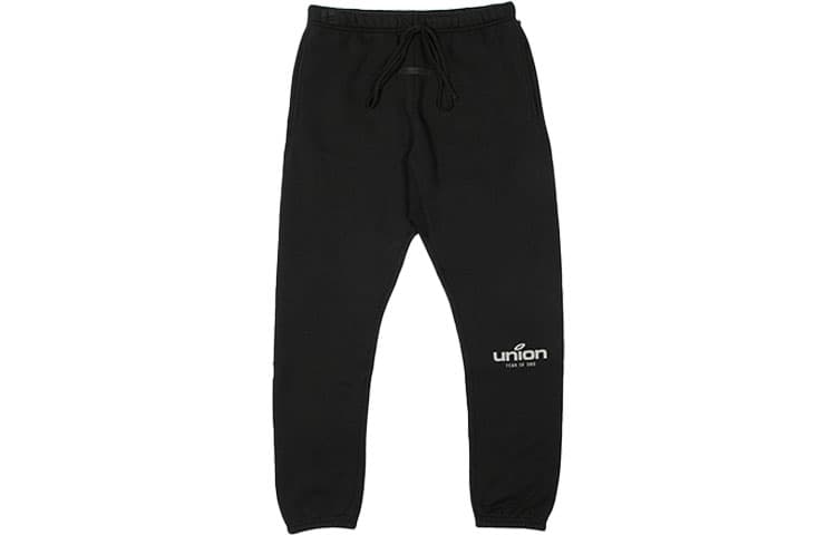 Штаны Fear of God Essentials x Union LA FW21 Vintage Sweatpant Vintage Black Logo - изображение 1
