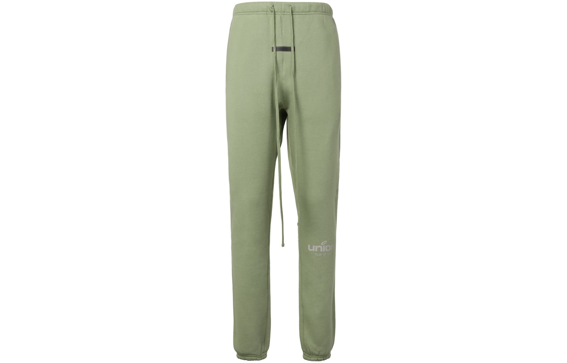 Штаны Fear of God Essentials x Union LA FW21 Vintage Sweatpant Green Logo - изображение 1