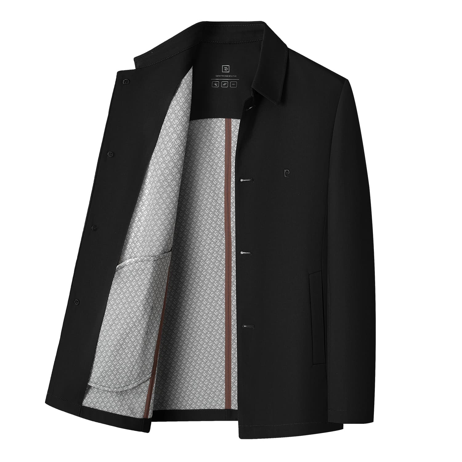 Куртка PIERRE CARDIN Куртки и Пальто Мужской Черный - изображение 1