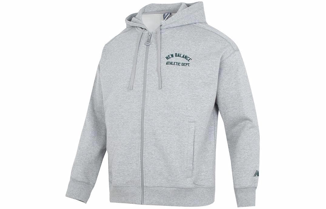 Куртка New Balance Letter Print Hoodie Jacket Gray - изображение 1