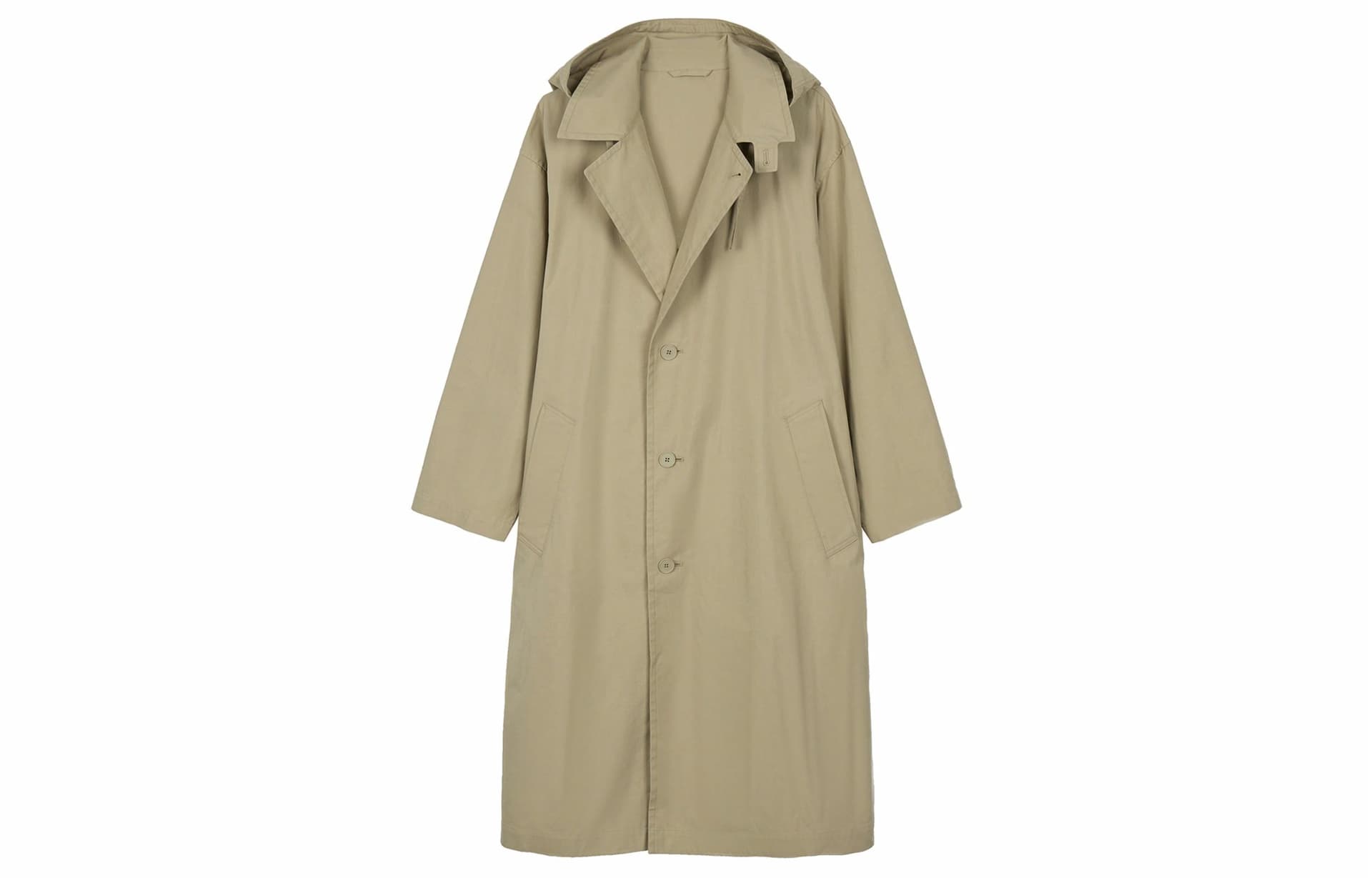 Ветровка UNIQLO U Series Hooded Coat Khaki - изображение 1
