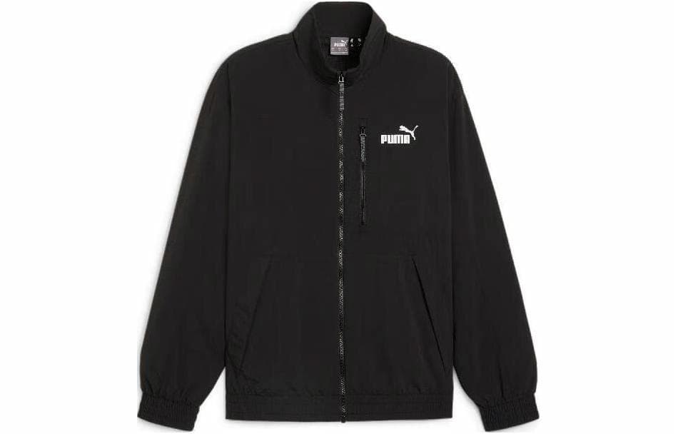 Куртка PUMA Logo Zip Jacket Black - изображение 1
