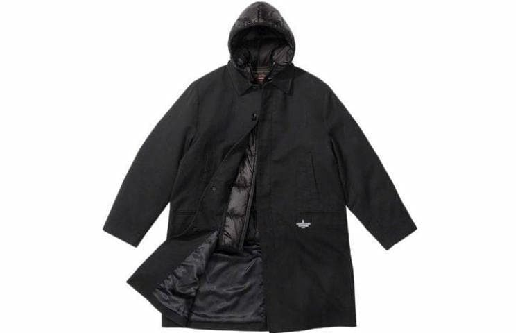Ветровка Supreme Trench Puffer Jacket Black - изображение 1