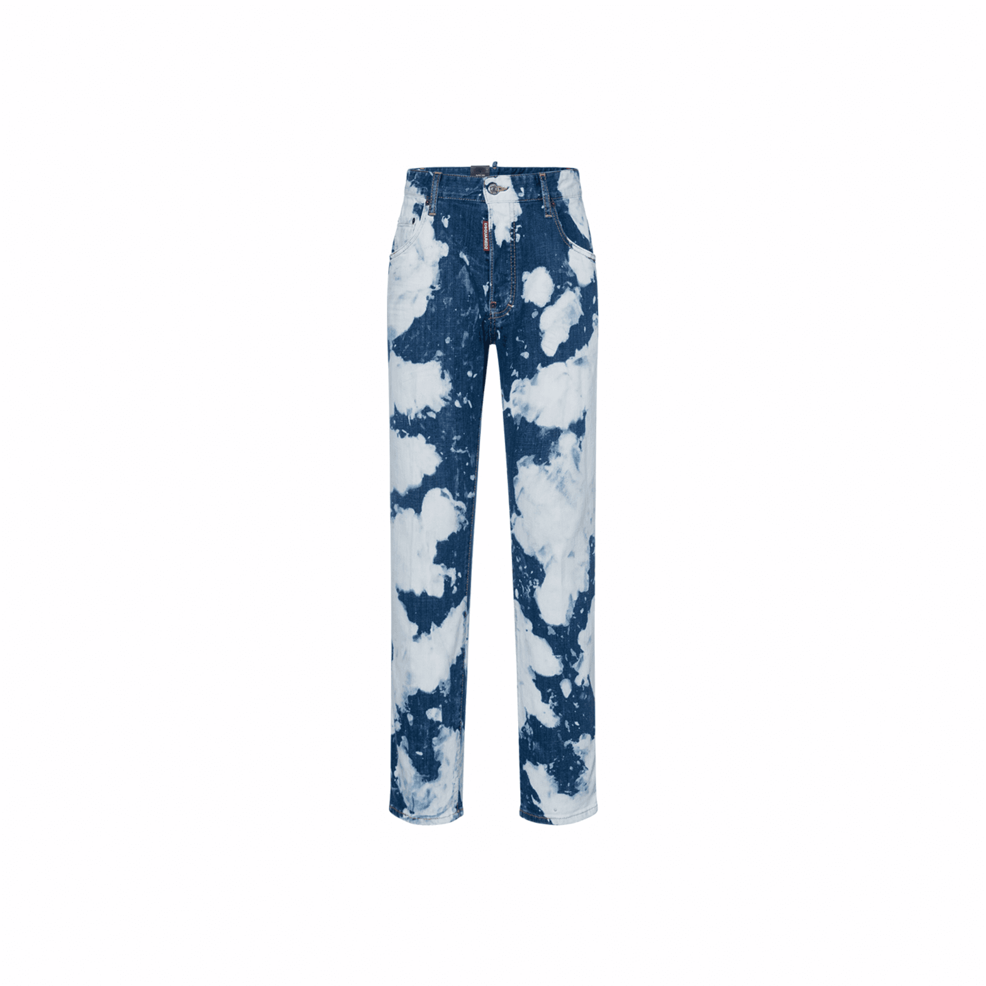Штаны DSQUARED2 SS22 Bleached Paint Effect Jeans
