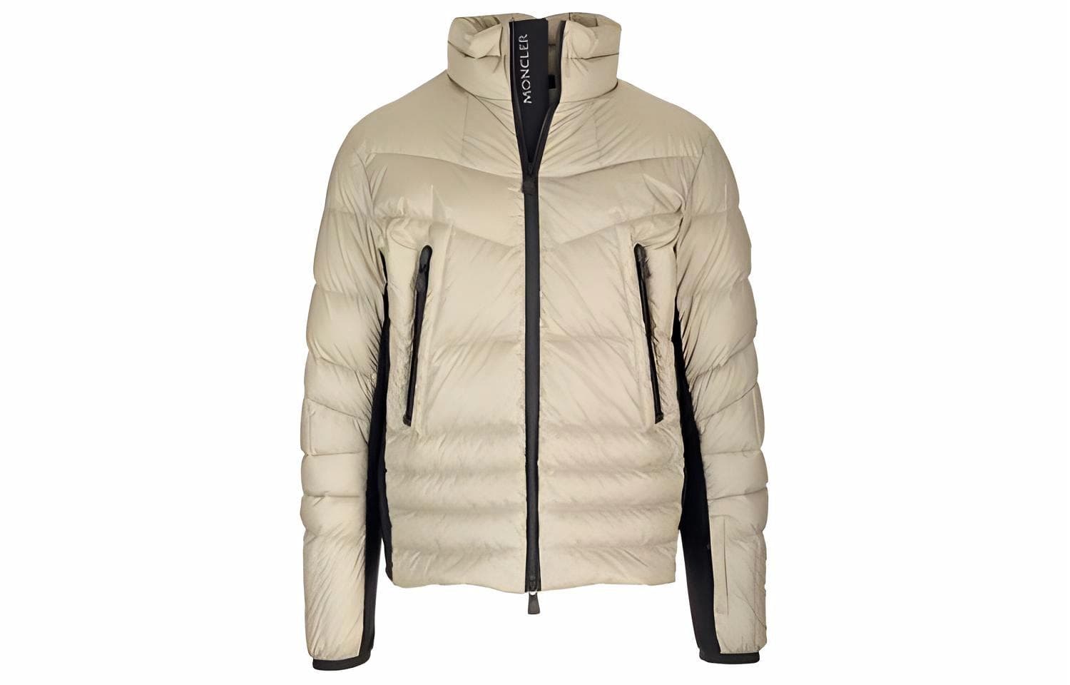 Куртка Moncler Slim Fit Zip Jacket Light Beige - изображение 1