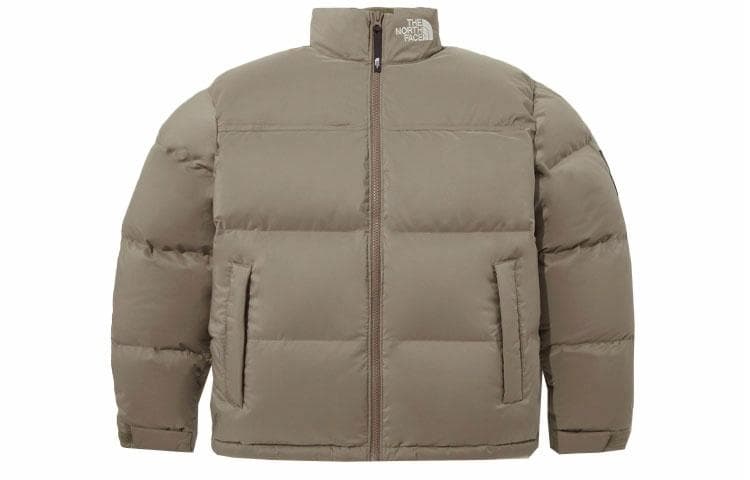 Зимняя куртка The North Face Logo Embroidered Down Jacket Brown - изображение 1