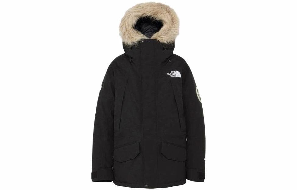Зимняя куртка The North Face Logo Embroidered Hoodie Jacket Black - изображение 1