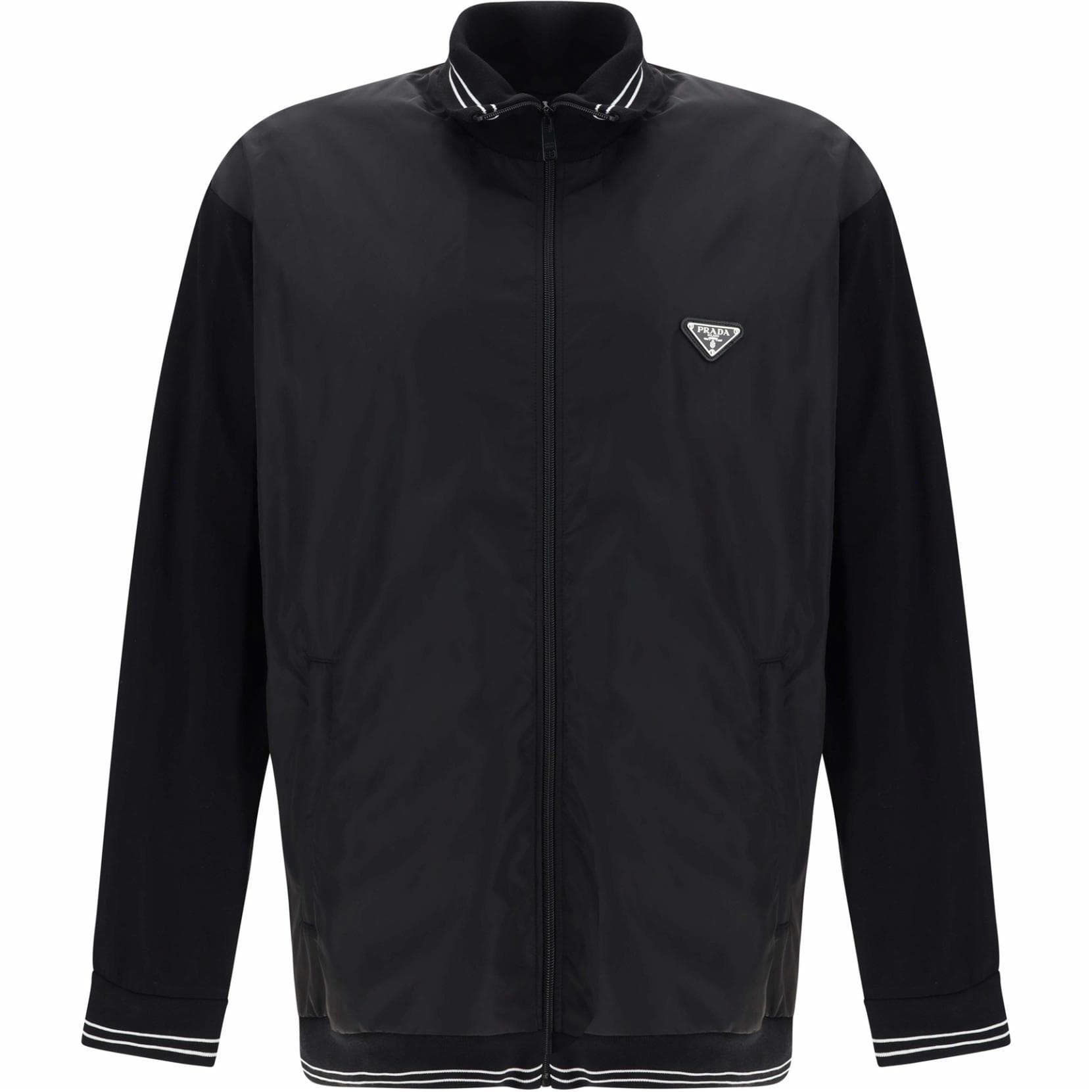 Куртка Prada Slim Fit Zip Jacket Black - изображение 1