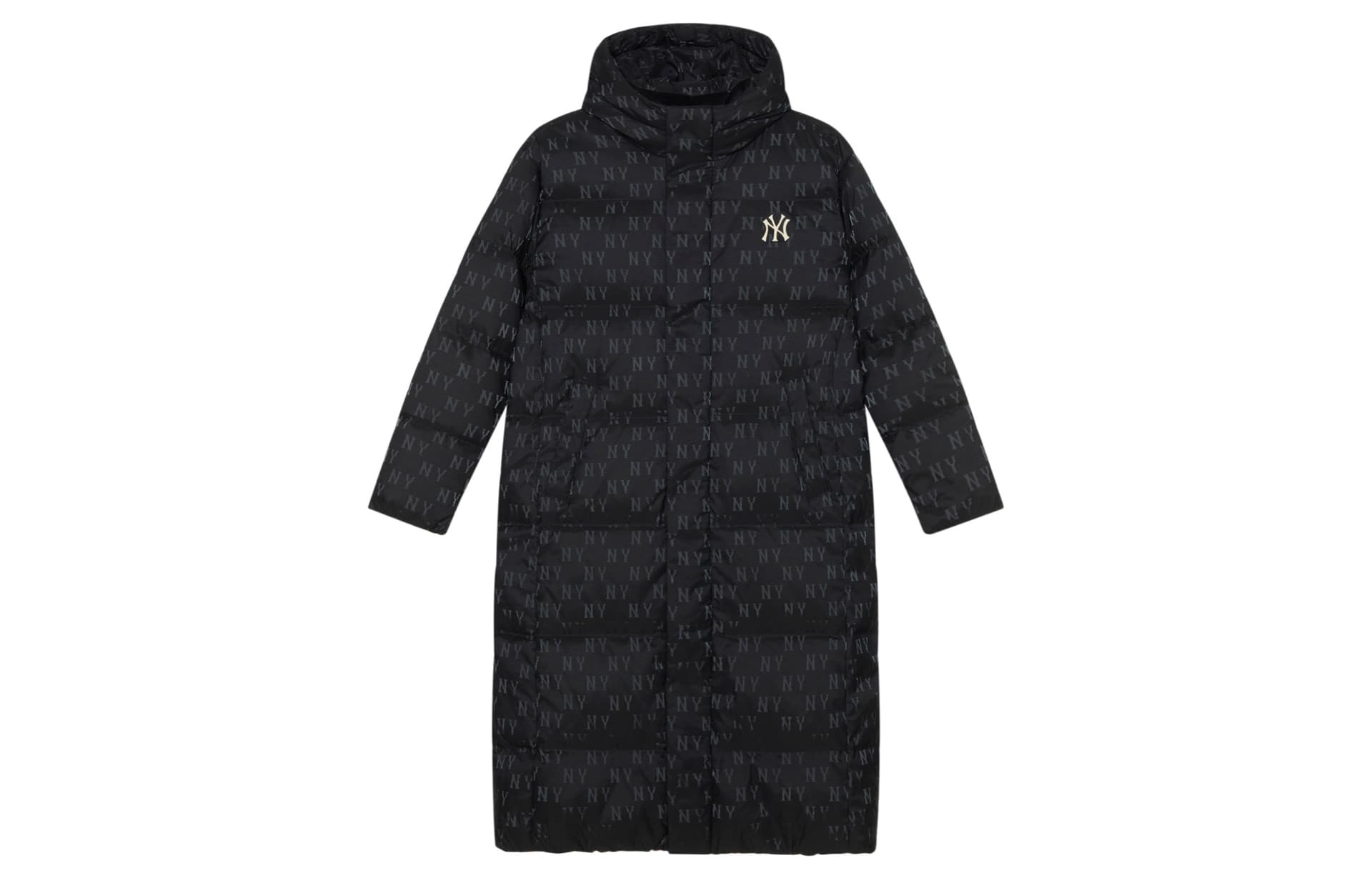 Зимняя куртка MLB MONOGRAM 24FW Пуховик Унисекс Черный - изображение 1