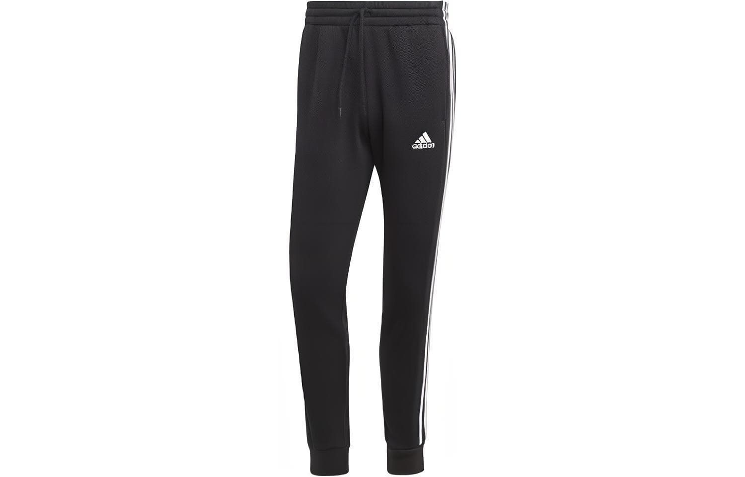 Штаны adidas Essentials Fleece 3-Stripes Tapered Cuff Joggers - изображение 1