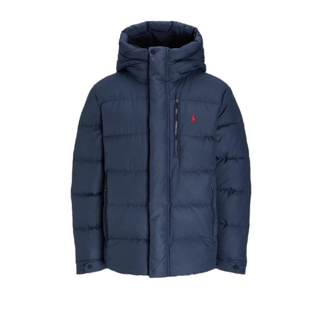 Зимняя куртка Polo Ralph Lauren Мужской пуховик морского синего цвета - изображение 1