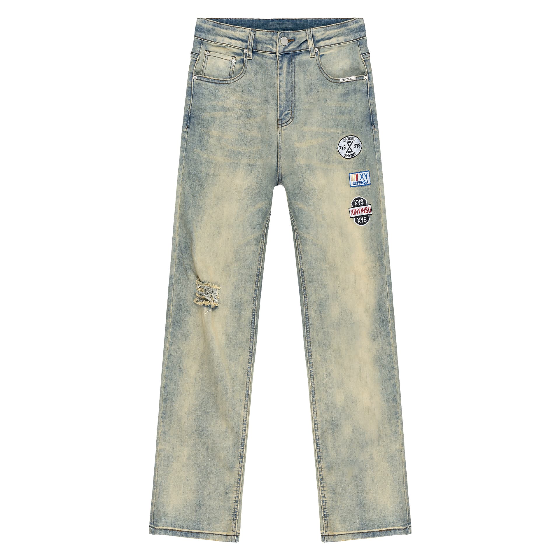 Штаны XINYINSU Racing Straight Jeans - изображение 1