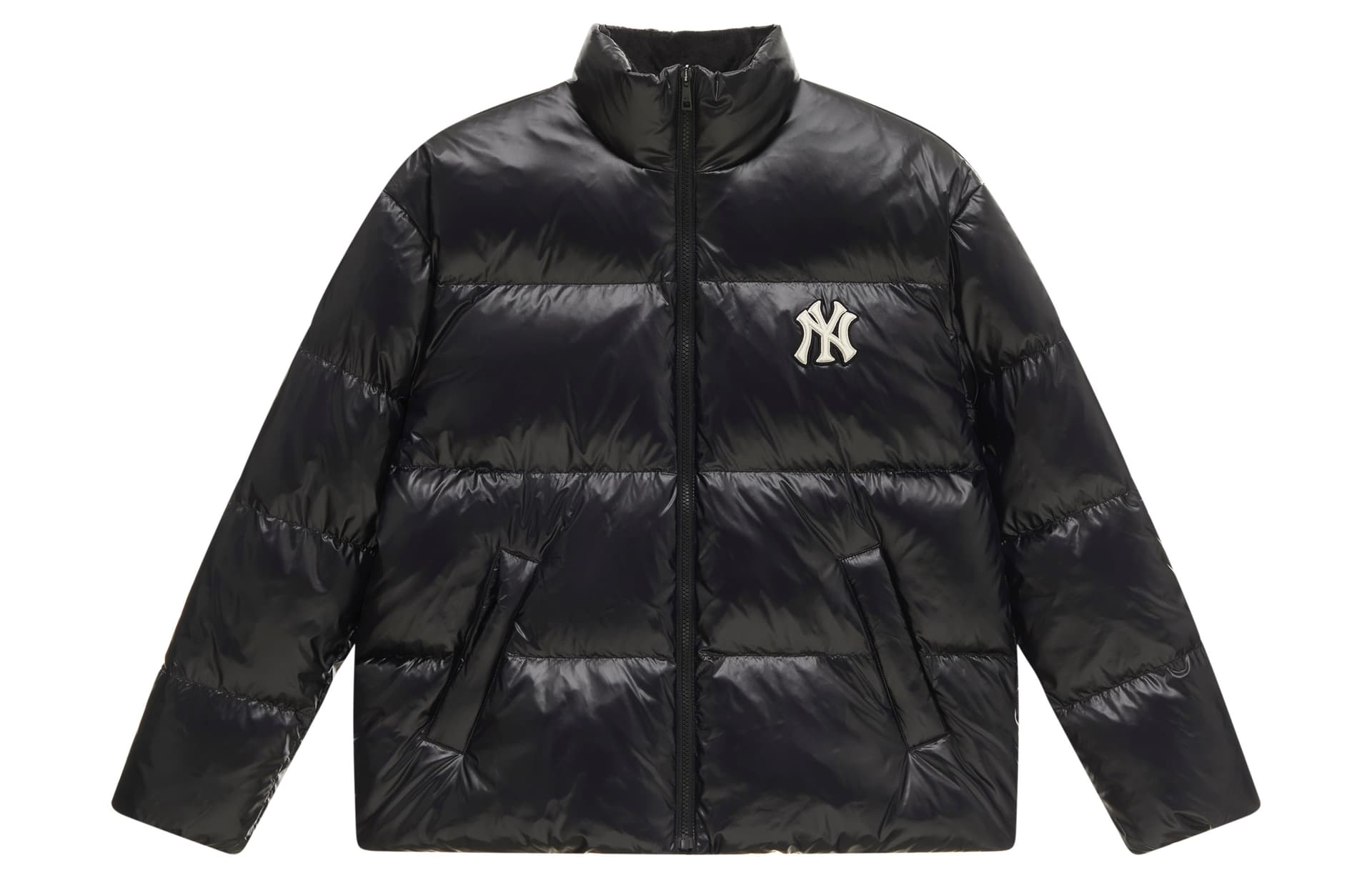 Зимняя куртка MLB New York Yankees Basic Collection FW24 Мужской пуховик черного цвета - изображение 1