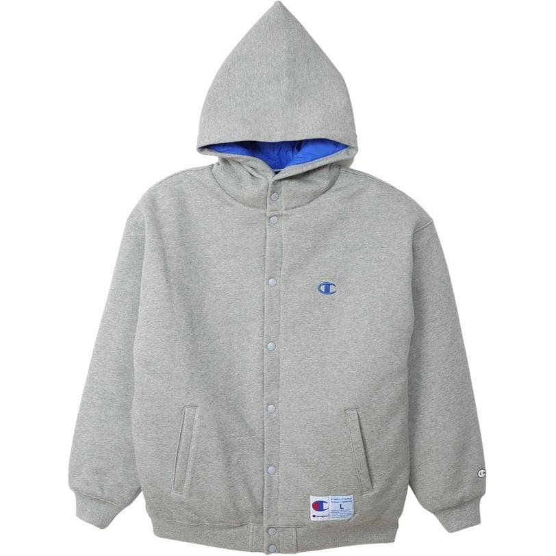 Зимняя куртка пуховик Champion FW24 Пуховик Мужской Оксфорд Серый - изображение 1