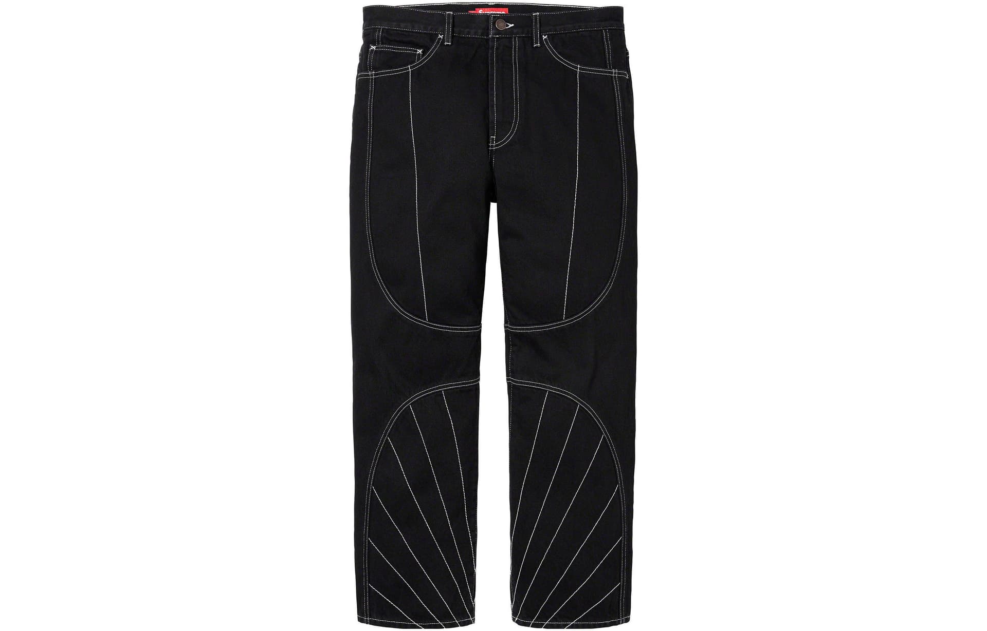 Штаны Supreme FW23 WEEK2 RADIAL EMBROIDERED LOOSE FIT JEAN - изображение 1