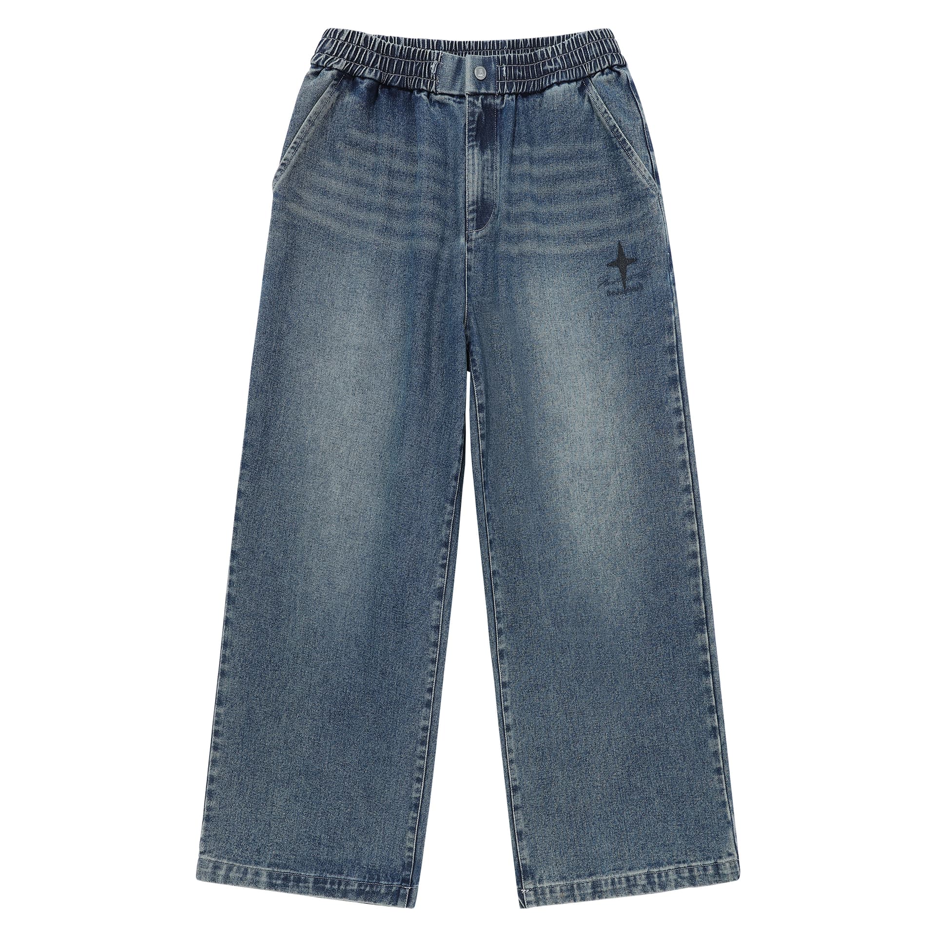 Штаны BJHG Vintage Star Print Jeans - изображение 1