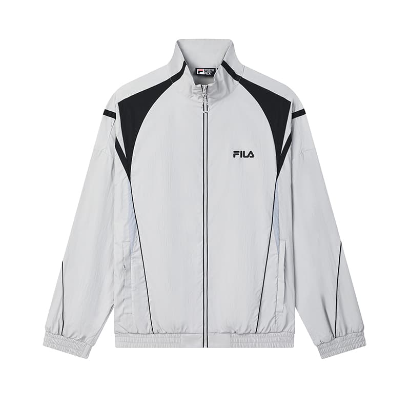 Куртка FILA Вязаные ткани Пальто Мужское Винтажный серый - изображение 1