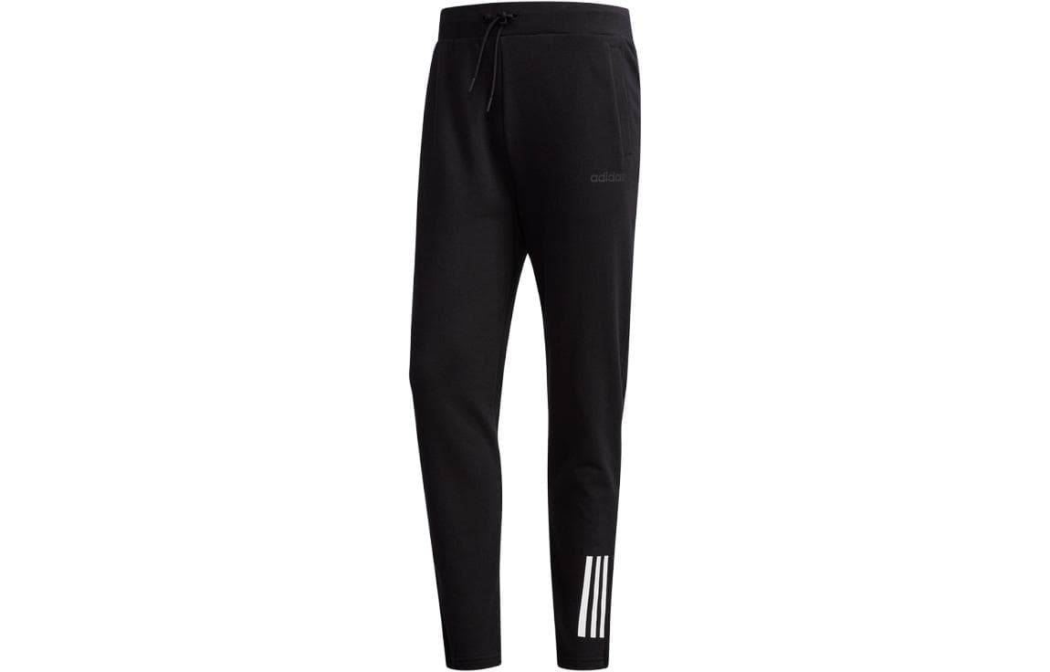 Штаны ADIDAS NEO Черные Мужские Вязаные Спортивные Штаны - изображение 1