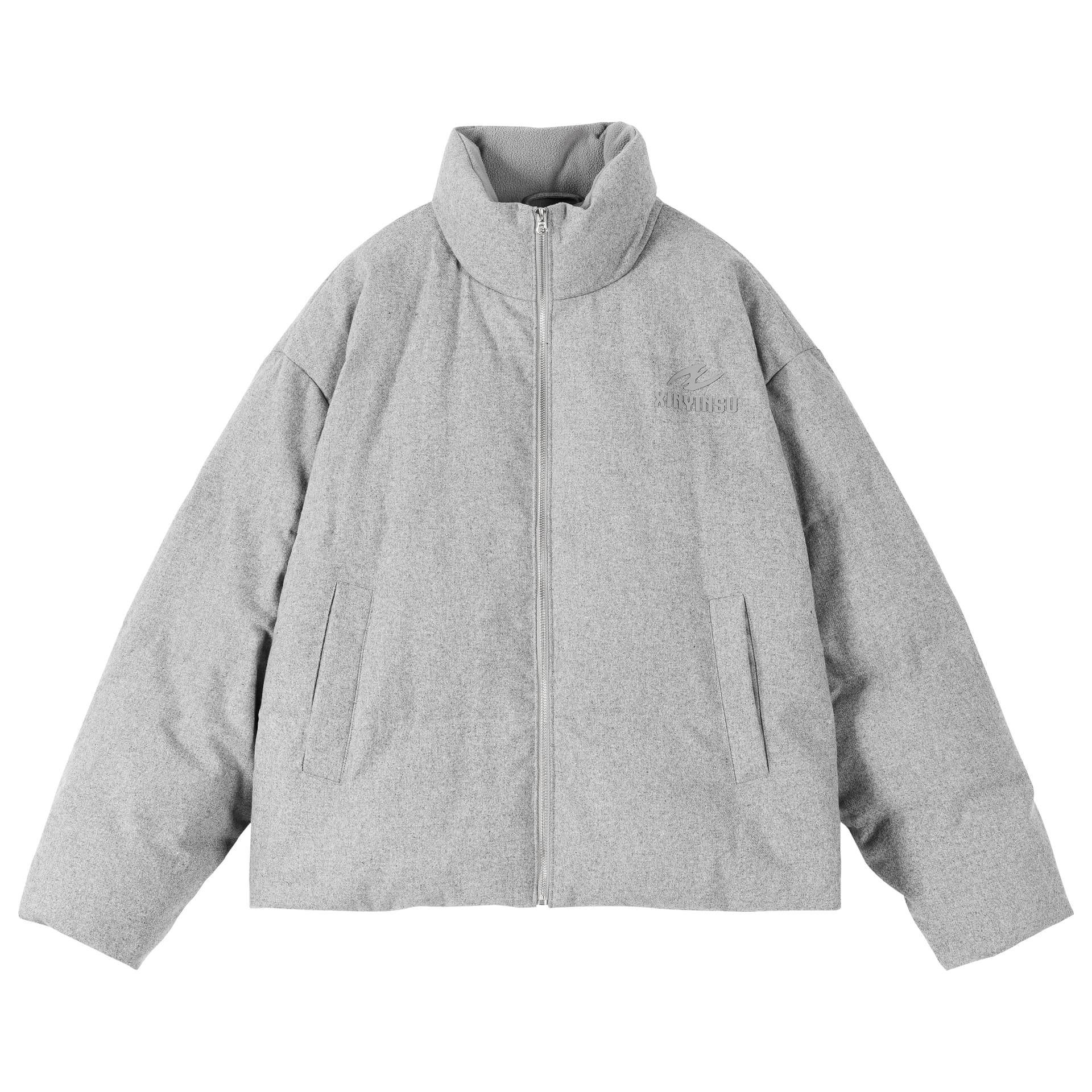 Зимняя куртка XINYINSU FW24 MIST EH Коллекция Пуховик Унисекс Светлый Серый - изображение 1
