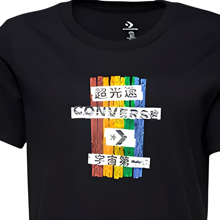 Футболка Converse Classic Slim Fit T-Shirt Black - изображение 2